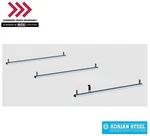 Adrian Steel 3B4W, 3-BAR W/ 4" Uprights (6), White, Full Size Van. Fixed Price $700.95.