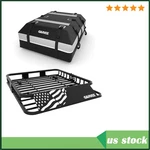 Roof Rack Cargo Basket + Bag W/lock 200 Lbs Universal Carrier For Suv Truc. Fixed Price $142.99.