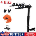 4 Bike Bicycle Carrier W/ 2" Hitch Rack Mounted Folding Trailer Receiver Suv. Fixed Price $69.99.