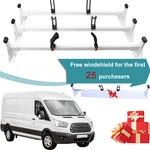 Adjustable 3 Bar Ladder Roof Racks 2015-2024 Ford Transit 750 Lbs White. Fixed Price $179.99.