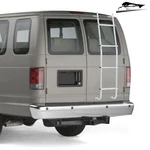 Universal Aluminum Silvery Rear Ladder Rack Ford E-series/chevy/gmc Vans. Fixed Price $127.13.