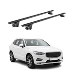 Roof Rack Cross Bars Carrier For Volvo XC60 2.GEN 2018-2026 Aluminium Black 2X. Fixed Price $99.99.