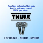 N001R-N200R. Pair Keys For Thule Roof Rack Cut To Code. Local Locksmith. Fixed Price $12.99.