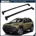 For 15-20 Jeep Cherokee Roof Rack Cross Bar Black Cargo Luggage Carrier. Fixed Price $73.69.