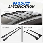 Roof Rack Cross Bar + Side Rail For 2018-2026 Honda Odyssey Luggage Carrier. Fixed Price $173.54.