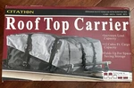 Citation Cobbs Auto Roof Top Carrier Bag 12 Cubic Feet Cargo Capacity. Fixed Price $35.00.