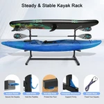 Kayak Storage Rack Indoor Outdoor Freestanding Adjustable For 2 Canoe Surf. Fixed Price $69.90.