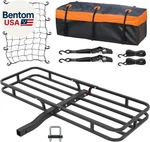 53" X 19" Hitch Mount Cargo Carrier Basket 500LB Capacity With Stabilizer,. Fixed Price $160.57.
