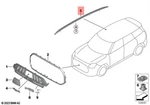 Genuine Mini Jcw U25 Countryman Roof Railing Left Black 51135A21D57. Fixed Price $268.04.