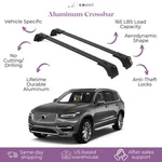 Fits Volvo XC90 2016-2026 With Factory Rails 2PCS Roof Rack Cross Bars 165 Lbs. Fixed Price $134.90.