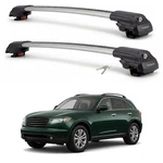 Roof Rack Cross Bars For Infiniti Fx 35-45 2003-2008 Aluminum Silver Pair 220LB. Fixed Price $199.99.