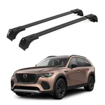 Erkul Roof Rack Cross Bars For Mazda CX-70 2025-2026 With Flush Rails Black. Fixed Price $129.90.