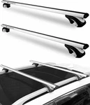 Universal Car Roof Rack Cross Bars 55" Aluminum Adjustable 200 Lbs Side W/ Gap. Fixed Price $103.49.