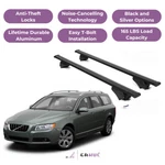 Erkul Roof Rack Cross Bars For Volvo V70 2008-2010 Raised Rails Black. Fixed Price $159.90.