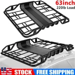 Heavy Duty Roof Top Cargo Basket Luggage Carrier Rack Steel L63"XW43"XH6.3". Fixed Price $459.99.