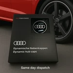 Genuine Audi Dynamic Spinning Center Hub Cap Black 4M8071006A Set Of. Fixed Price $79.55.