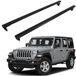 Cross Bar Black For 2011-2021 Jeep Wrangler Roof Rack Set Cargo Luggage Carrier. Fixed Price $112.79.