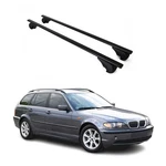 Roof Racks Cross Bars Durable For Bmw 3 Series E46 2000-2006 Wagon Metal Black. Fixed Price $99.99.