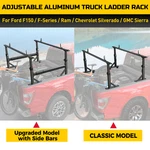 800 Lbs Adjustable Aluminum Truck Ladder Rack Ford F150 Silverado Ram Sierra. Fixed Price $329.00.