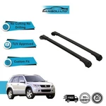 Fits Suzuki Grand Vitara 2000-2006 Roof Rack Cross Bars Rails Alu Black Set. Fixed Price $161.41.