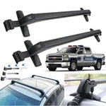 Universal Adjustable Cross Bar Roof Rack 43.3 Black Aluminum 110-114CM 124-134CM. Fixed Price $116.99.