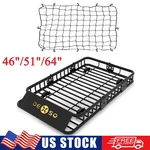 46/51/64" Universal Roof Rack Top Luggage Cargo Basket Carrier W/ Net. Fixed Price $94.85.
