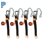 4 Pack Car Tie Down With Chain Anchors 2'' X 96'' For Trailer Suv Truck. Fixed Price $76.90.