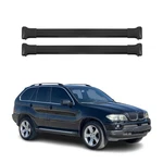 Roof Rack Cross Bars Luggage Carrier For Bmw X5 E53 2000-2006 Aluminium Black 2X. Fixed Price $79.99.