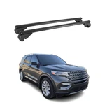 Lockable Roof Rack Cross Bars Luggage Carrier Ford Explorer 2020-2026 Black. Fixed Price $154.99.