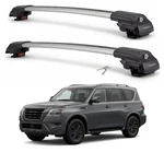 Roof Rack Cross Bars For Nissan Armada 2017-2024 Aluminum Silver Pair. Fixed Price $199.99.