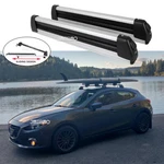 For Mazda 3 Touring Sedan Snowboard Ski Rack Carrier Cross Bar Slide Rail W/lock. Fixed Price $119.05.