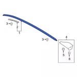 Genuine Ford Roof Drip Molding LJ6Z-7850463-AC. Fixed Price $298.79.