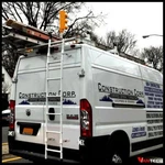 Vantech 3 Bar White Aluminum Ladder Roof Rack System W/roller Ram Promaster. Fixed Price $854.05.
