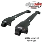Thule Wingbar Edge Black Alu. Roof Bars To Fit Skoda Yeti (2009-17) Open Rails. Fixed Price $526.38.