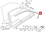New Genuine Bmw Series E36 Coupe Rear Left N/s Window Molding Gasket. Fixed Price $138.61.