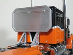 New Aluminum "toy" Rear Chain Rack Tamiya 1/14 King Grand Knight Hauler Truck. Fixed Price $72.00.