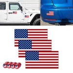 Reflective Red American Flag Sticker Tire Valve Stem Caps For Car, Trunk, Suv. Fixed Price $10.99.