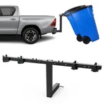 Dual Trash Can Hauler HITCH,2" Receiver, Adjustable Garbage Towing Trailer. Fixed Price $72.21.