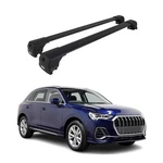 For Audi Q3 2018-2025 Omac 1125916B Black Flush-mounted Roof Rails Cross Bars. Fixed Price $159.99.