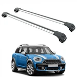 For Mini Countryman F60 (2017-2022) Roof Rack Cross Bars Raised Rail, Silver. Fixed Price $208.00.