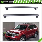 Black Front & Rear Roof Cross Bar 2PCS Fits For 2011-2021 Jeep Grand Cherokee. Fixed Price $82.39.