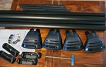 Rhino Rack RLKVF2 1003MM Front And 1039MM Back Rail With ROC25 Leg Kit Plus Keys. Fixed Price $250.00.