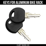 Curt Replacement Key For 18088 Aluminum Bike Rack 202 Lock Cylinder 19266-03. Fixed Price $24.99.