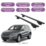 Erkul Roof Rack Cross Bars For Vw Tiguan 2008-2017 Raised Rails Black. Fixed Price $148.41.