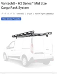 Roof Cargo Rack New Vantech H2 Black Fits Ford Transit Connect. Fixed Price $1100.00.