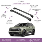 Erkul Roof Rack Cross Bars Fits Kia Sportage 2023-2026 Raised Rails Black. Fixed Price $134.90.