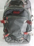 Coleman Rolling Travel Bag Telescoping Handle Carry On Luggage Grey Red. Fixed Price $39.95.