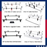 2 Bar/ 3 Van Ladder Rack Set Roof Cargo Chevy Dodge Ford Gmc Transit New. Fixed Price $199.99.
