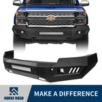 Hooke Road Textured Steel Front Bumper W/ Led Lights For 14-15 Silverado 1500. Fixed Price $499.29.
