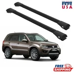 Fits Suzuki Grand Vitara 2000-2015 Flush Roof Racks Crossbars Black 2X. Fixed Price $129.00.
